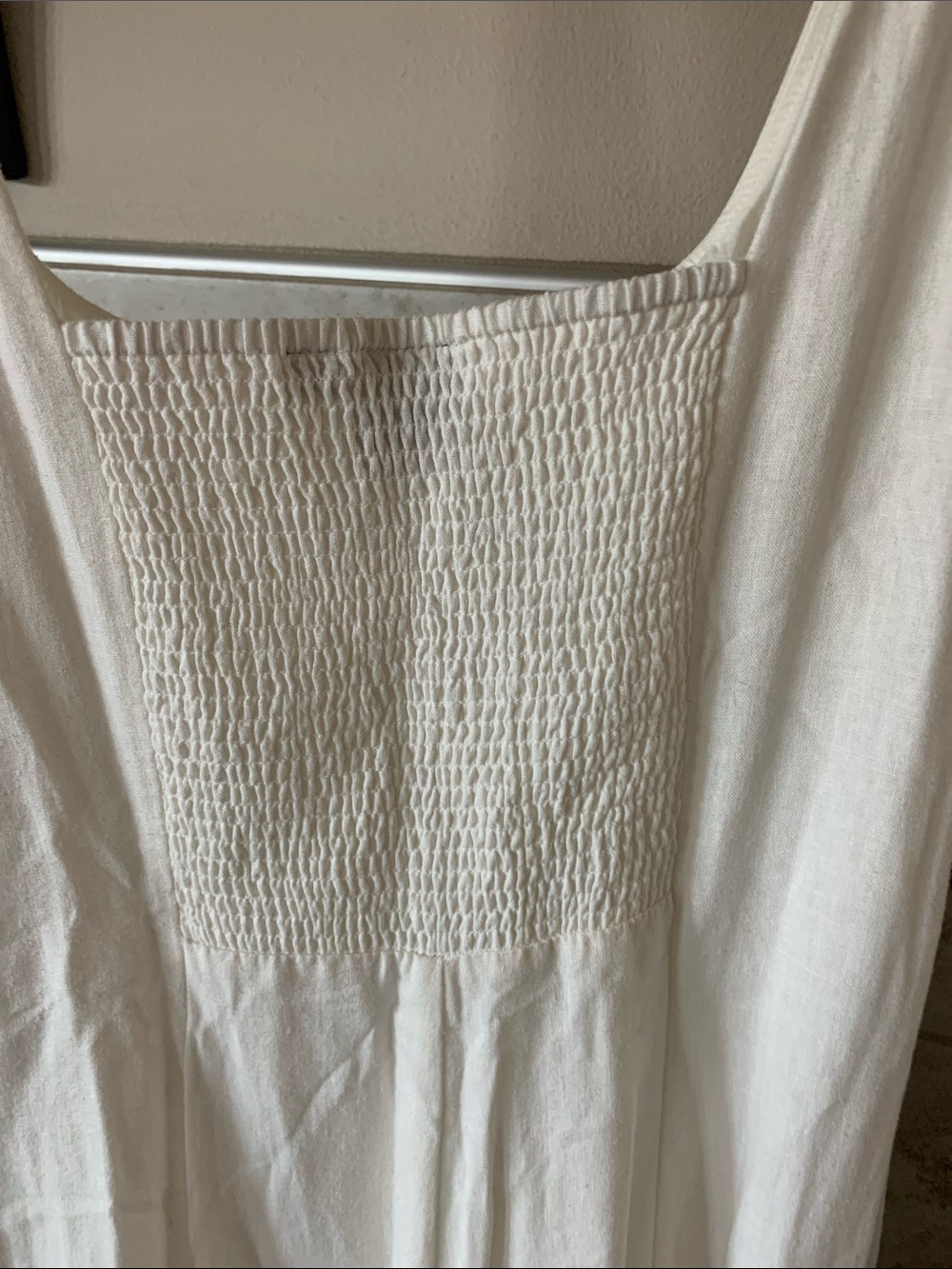 NWOT Gap Lined Linen Blend Square-Neck Maxi Dress in Creamy White Size S - Picture 5 of 6